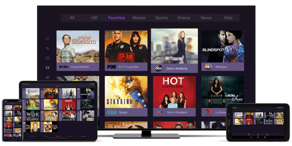 Interface France IPTV Pro multi-écrans
